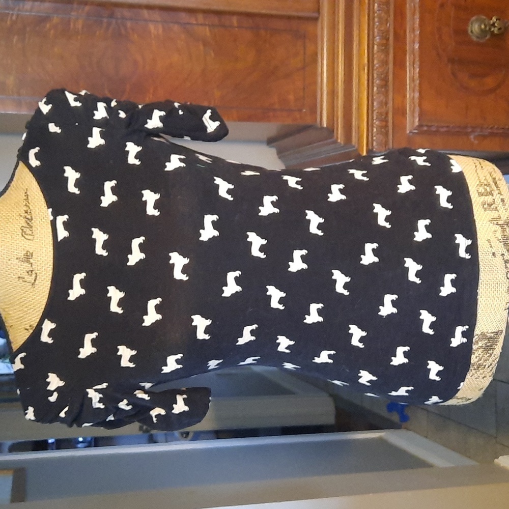 Anthro French bulldog top